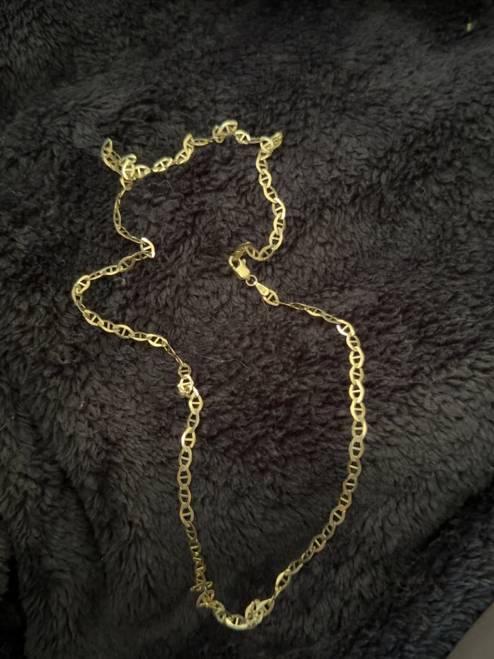 Solid 10k polished 23 1/4” Mariner Chain